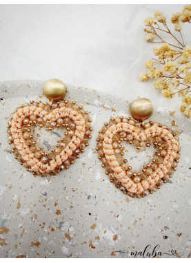 Herzohrringe-Rosé Herzohrringe-Rosé