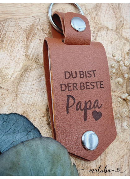 Schlüsselanhänger mit Gravur & zwei Bildern